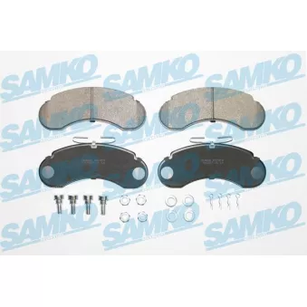 Jeu de 4 plaquettes de frein avant SAMKO