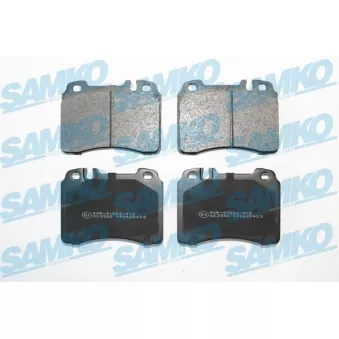 Jeu de 4 plaquettes de frein avant SAMKO