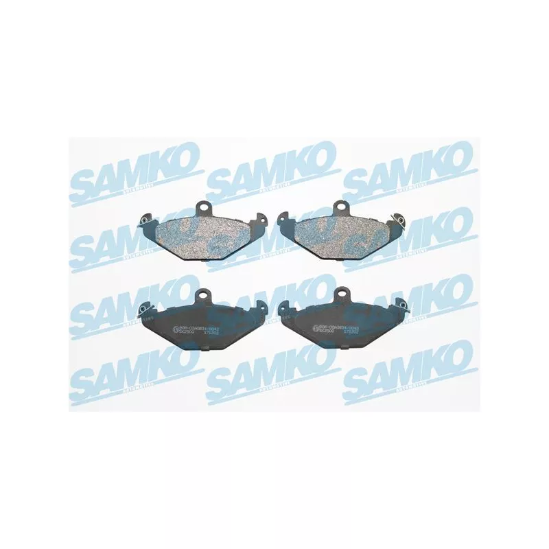 Jeu de 4 plaquettes de frein arrière SAMKO 5SP427