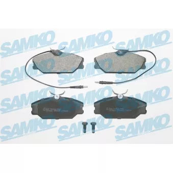 Jeu de 4 plaquettes de frein avant SAMKO 5SP445