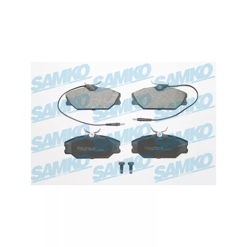 Jeu de 4 plaquettes de frein avant SAMKO 5SP445