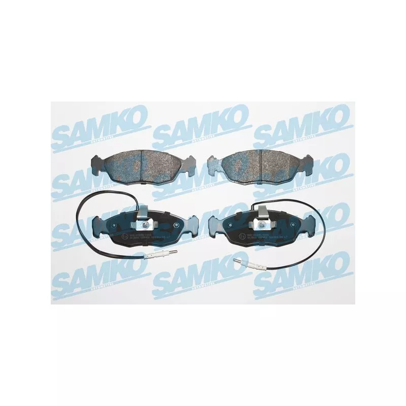 Jeu de 4 plaquettes de frein avant SAMKO 5SP450
