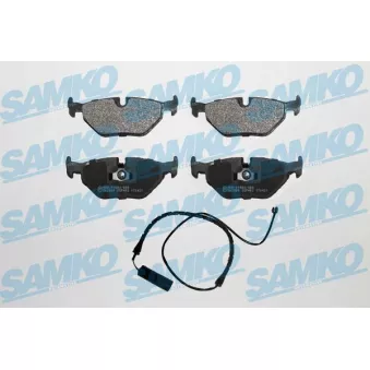 Jeu de 4 plaquettes de frein arrière SAMKO 5SP463A