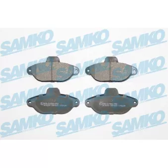 Jeu de 4 plaquettes de frein avant SAMKO 5SP464