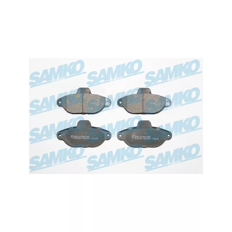 Jeu de 4 plaquettes de frein avant SAMKO 5SP464