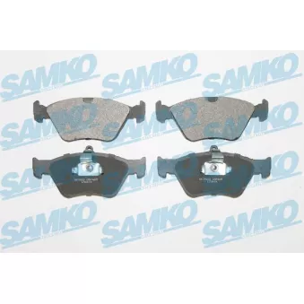 Jeu de 4 plaquettes de frein avant SAMKO 5SP465
