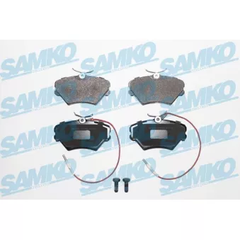 Jeu de 4 plaquettes de frein avant SAMKO