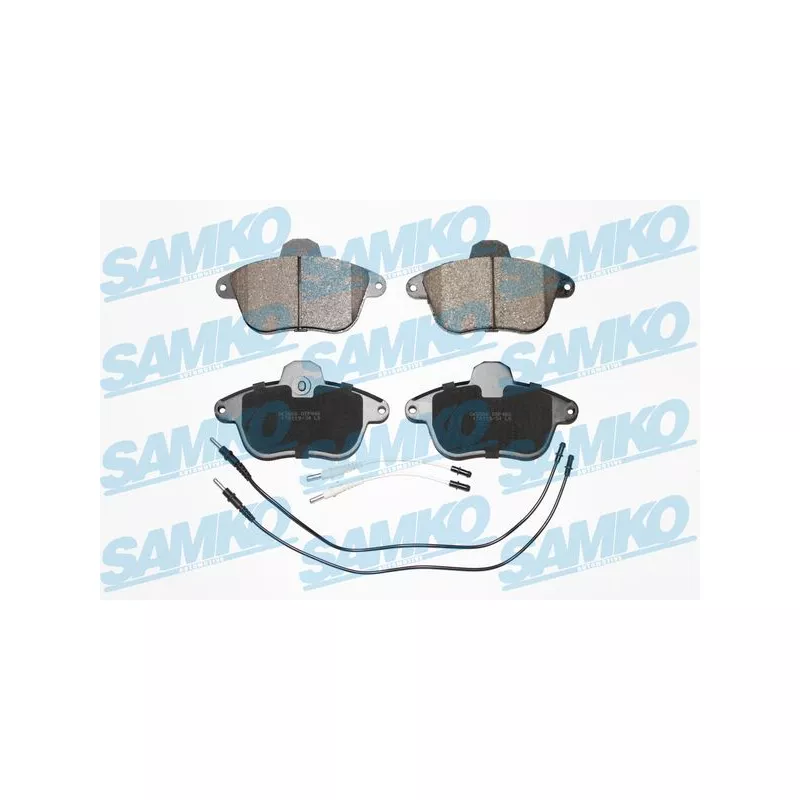 Jeu de 4 plaquettes de frein avant SAMKO 5SP480