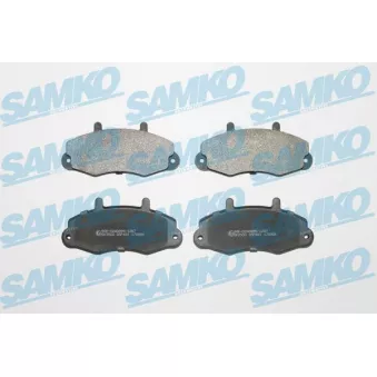 Jeu de 4 plaquettes de frein avant SAMKO