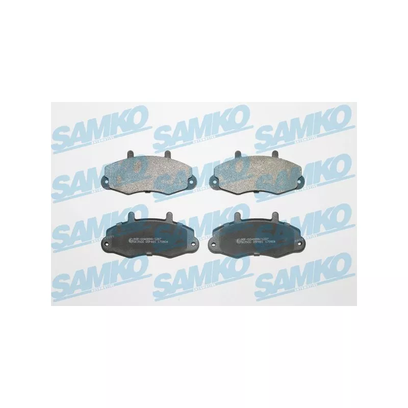 Jeu de 4 plaquettes de frein avant SAMKO 5SP481