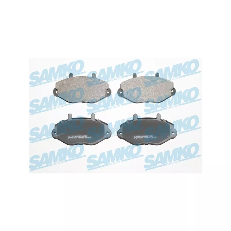 Jeu de 4 plaquettes de frein avant SAMKO 5SP482