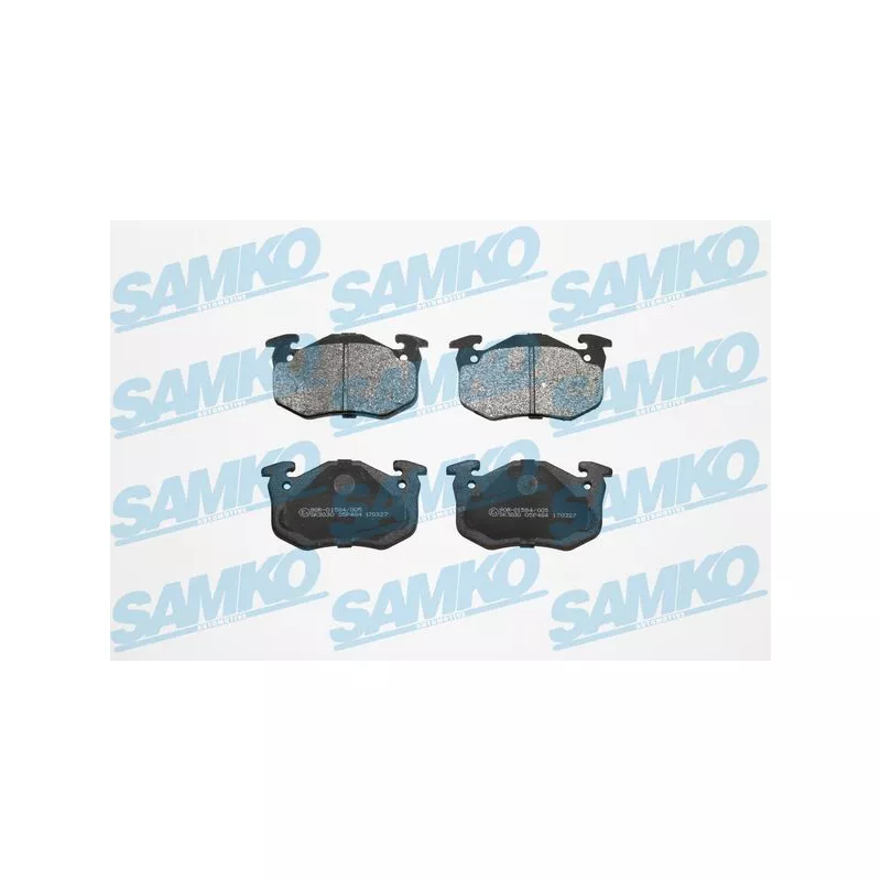 Jeu de 4 plaquettes de frein avant SAMKO 5SP484