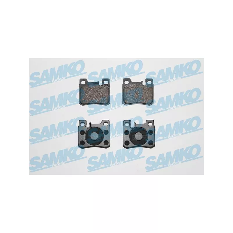 Jeu de 4 plaquettes de frein arrière SAMKO 5SP485