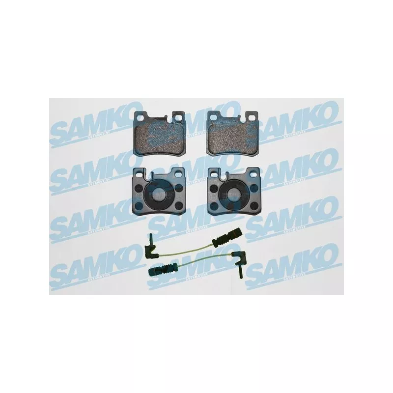 Jeu de 4 plaquettes de frein arrière SAMKO 5SP485A