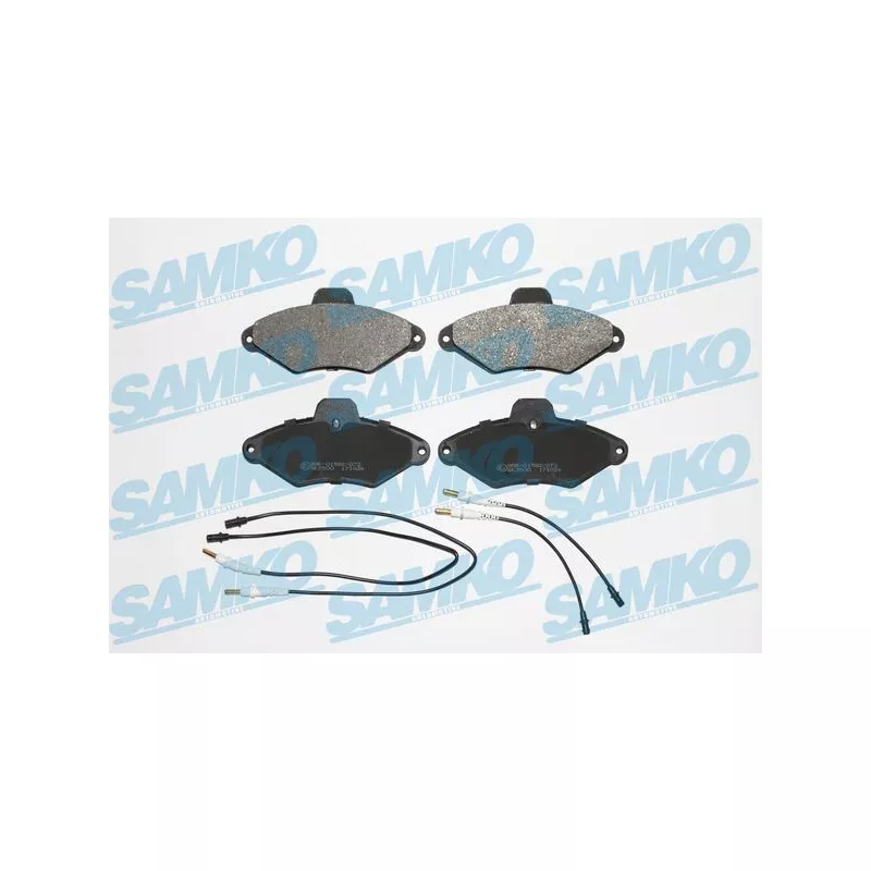 Jeu de 4 plaquettes de frein avant SAMKO 5SP487