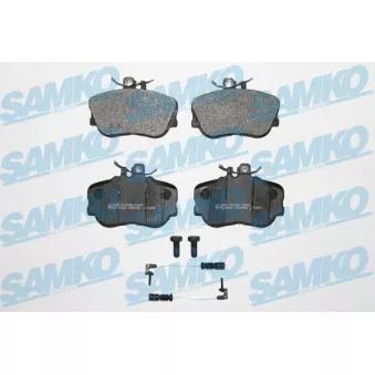 Jeu de 4 plaquettes de frein avant SAMKO