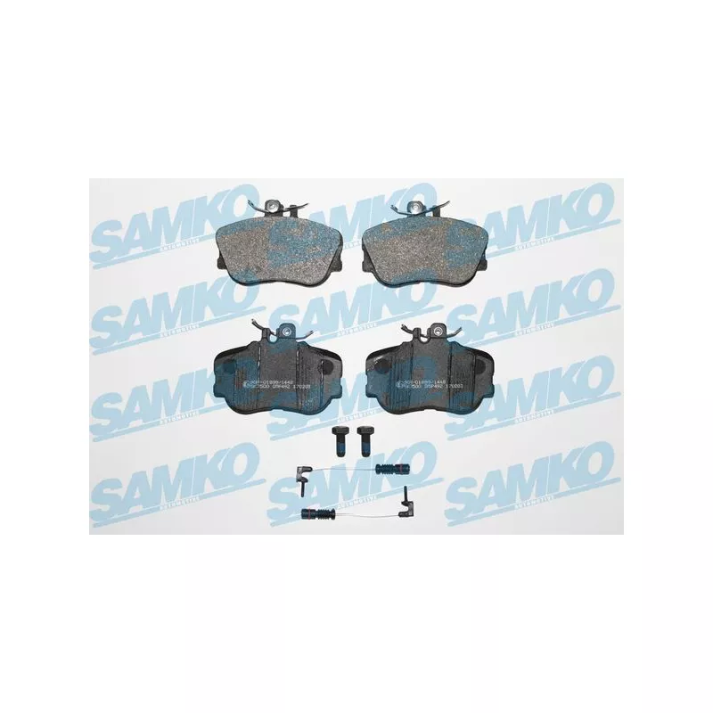 Jeu de 4 plaquettes de frein avant SAMKO 5SP492A