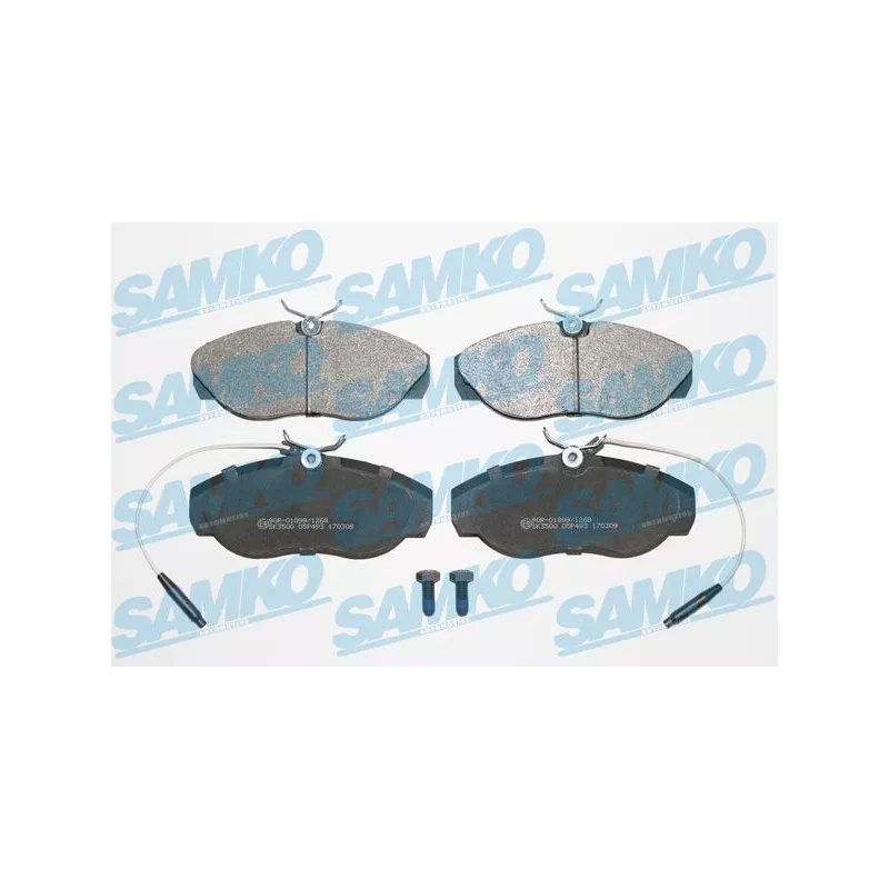 Jeu de 4 plaquettes de frein avant SAMKO 5SP493