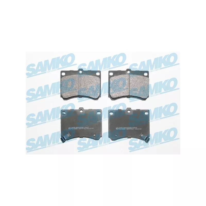 Jeu de 4 plaquettes de frein avant SAMKO 5SP510