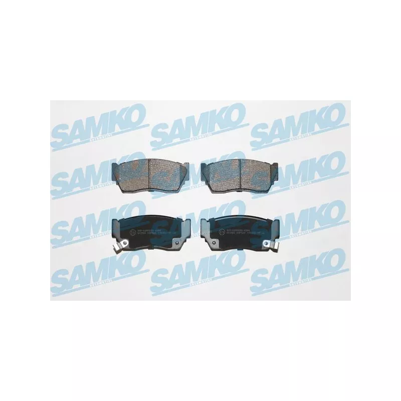 Jeu de 4 plaquettes de frein avant SAMKO 5SP520