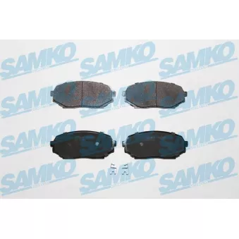 Jeu de 4 plaquettes de frein avant SAMKO