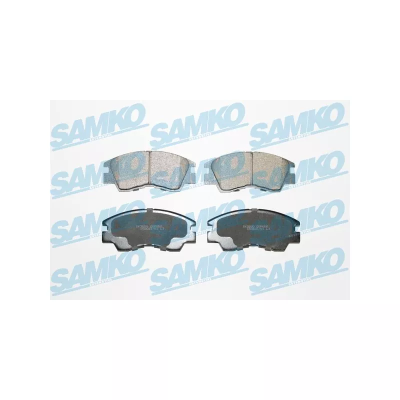 Jeu de 4 plaquettes de frein avant SAMKO 5SP550