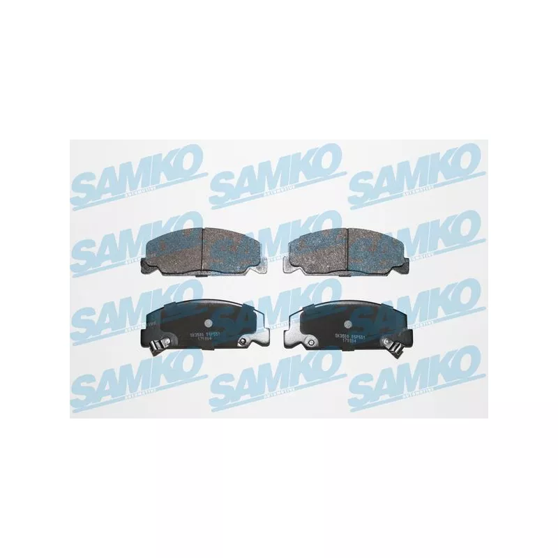 Jeu de 4 plaquettes de frein avant SAMKO 5SP551