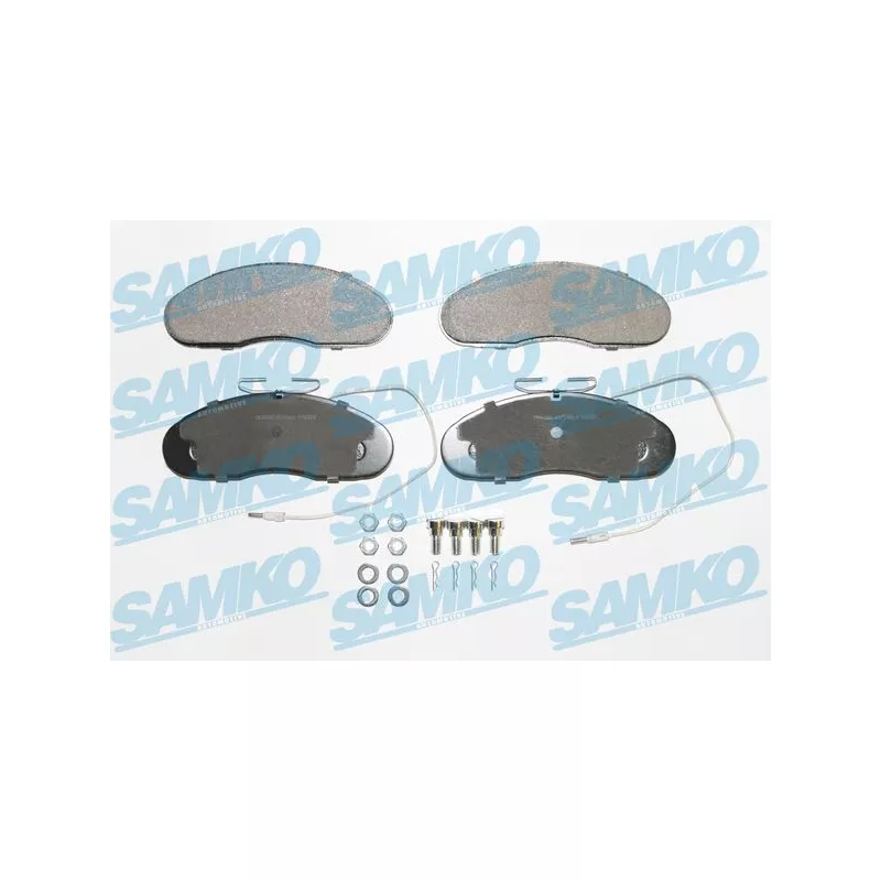 Jeu de 4 plaquettes de frein avant SAMKO 5SP580