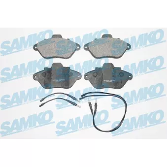 Jeu de 4 plaquettes de frein avant SAMKO
