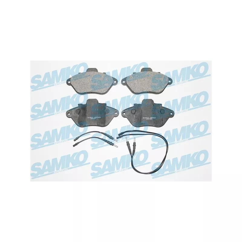 Jeu de 4 plaquettes de frein avant SAMKO 5SP583