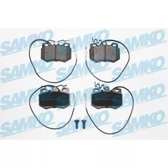 Jeu de 4 plaquettes de frein avant SAMKO