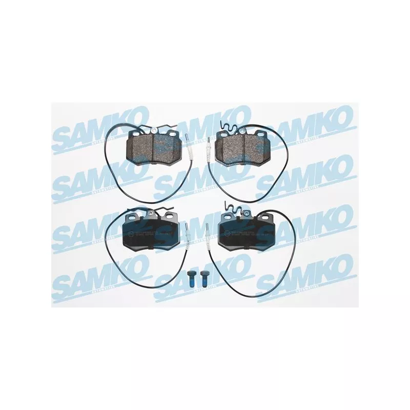 Jeu de 4 plaquettes de frein avant SAMKO 5SP585