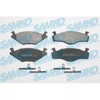 Jeu de 4 plaquettes de frein avant SAMKO