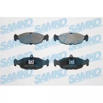 Jeu de 4 plaquettes de frein avant SAMKO