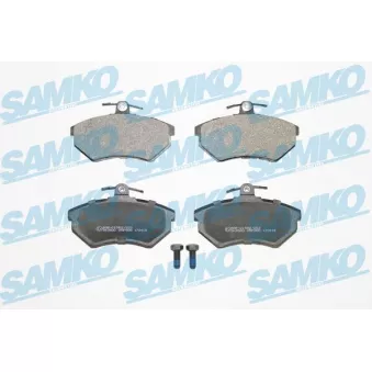Jeu de 4 plaquettes de frein avant SAMKO 5SP600