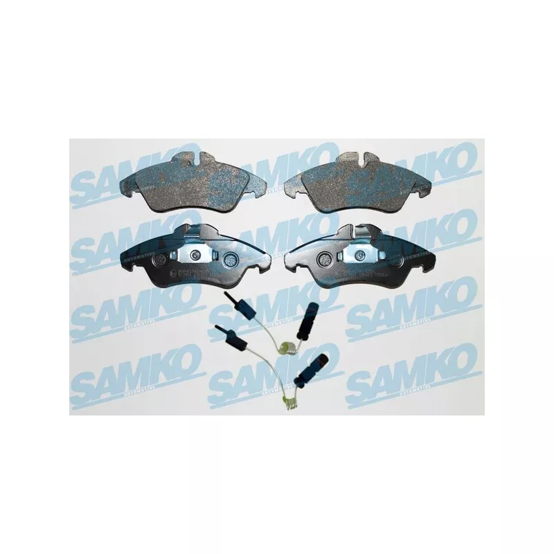 Jeu de 4 plaquettes de frein avant SAMKO 5SP608A