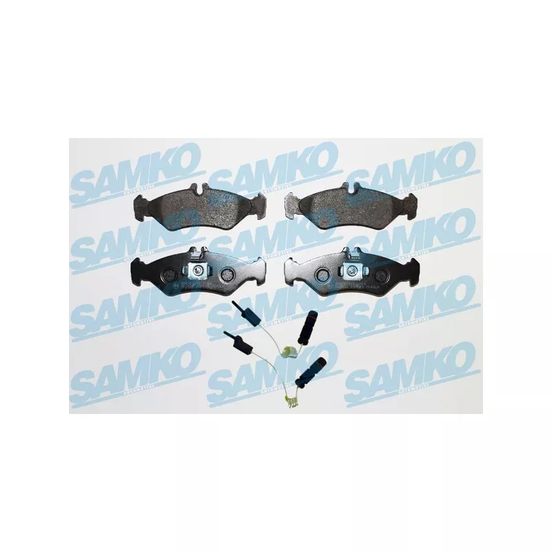 Jeu de 4 plaquettes de frein arrière SAMKO 5SP609A