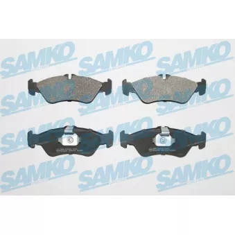 Jeu de 4 plaquettes de frein arrière SAMKO