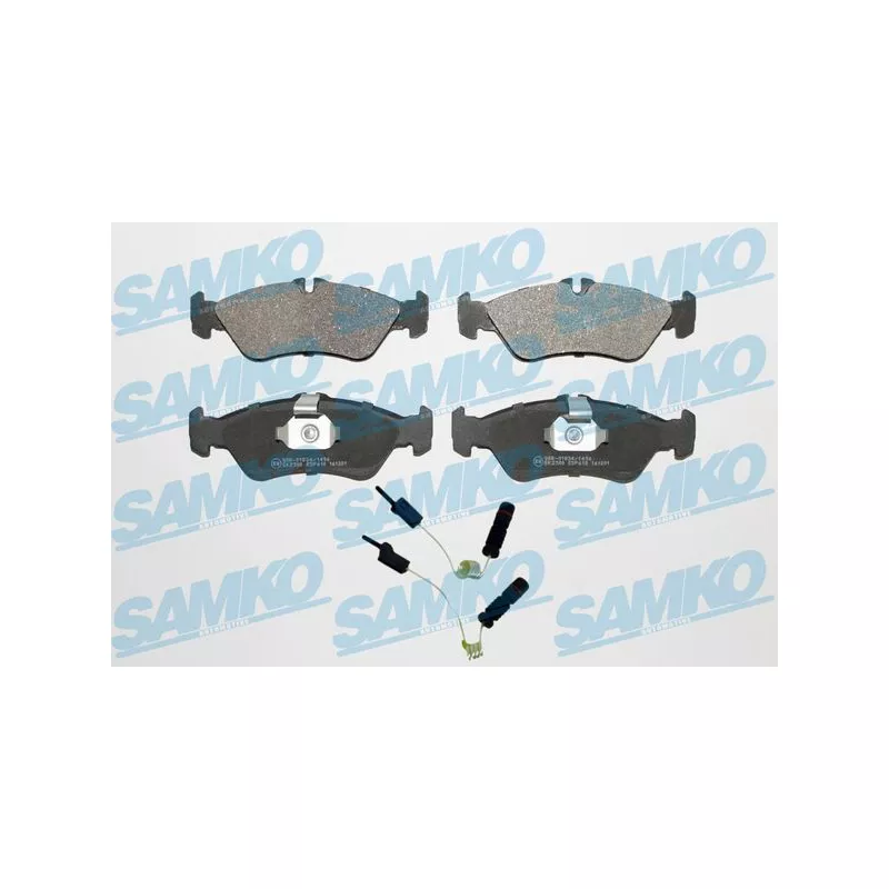 Jeu de 4 plaquettes de frein arrière SAMKO 5SP610A