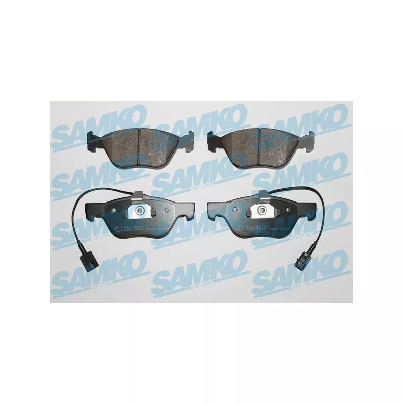Jeu de 4 plaquettes de frein avant SAMKO 5SP614