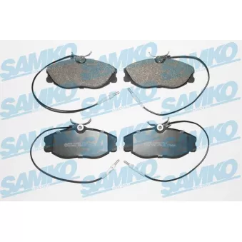 Jeu de 4 plaquettes de frein avant SAMKO 5SP620