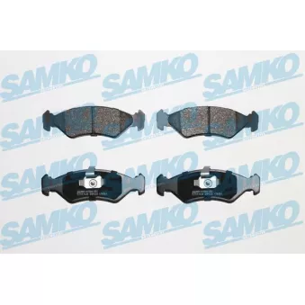 Jeu de 4 plaquettes de frein avant SAMKO 5SP625