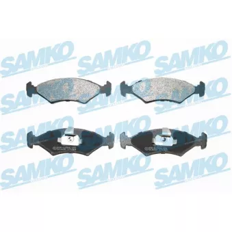 Jeu de 4 plaquettes de frein avant SAMKO 5SP628