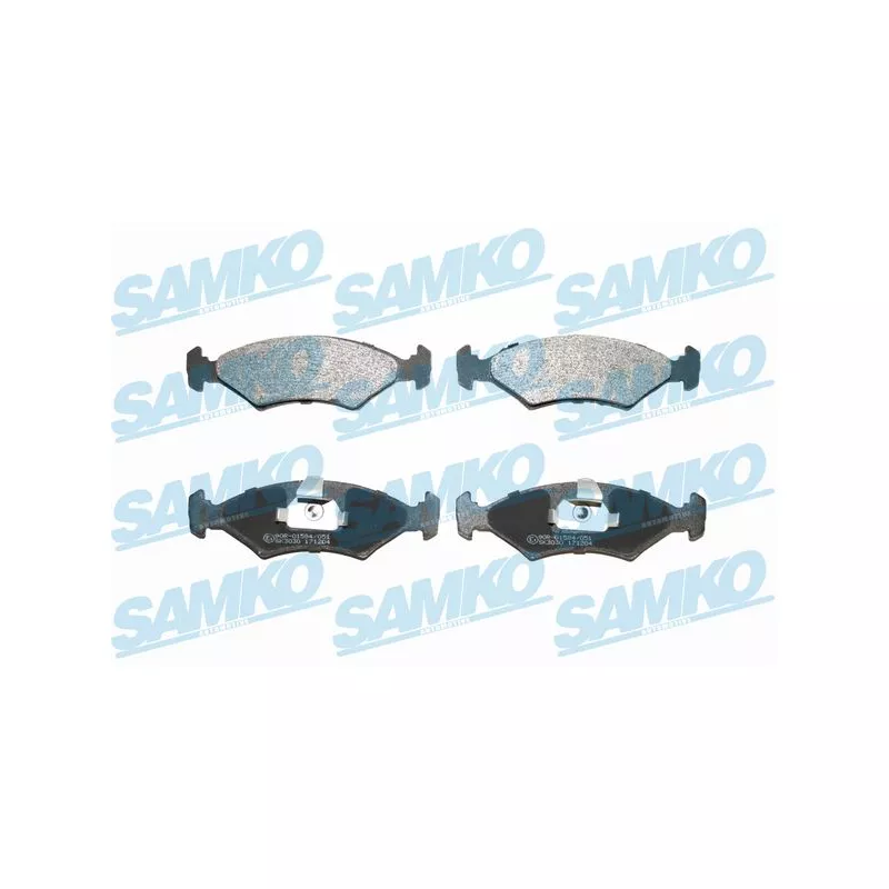 Jeu de 4 plaquettes de frein avant SAMKO 5SP628