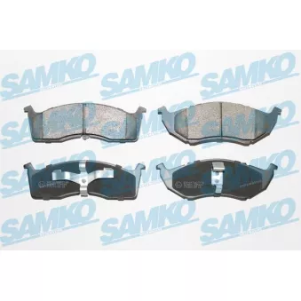 Jeu de 4 plaquettes de frein avant SAMKO