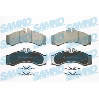 Jeu de 4 plaquettes de frein SAMKO 5SP633