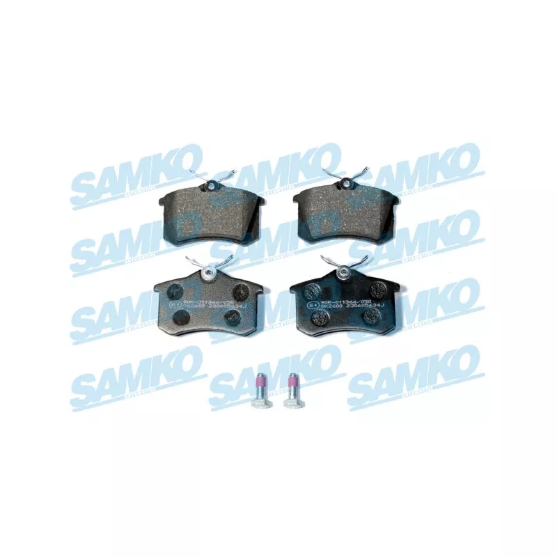 Jeu de 4 plaquettes de frein arrière SAMKO 5SP634