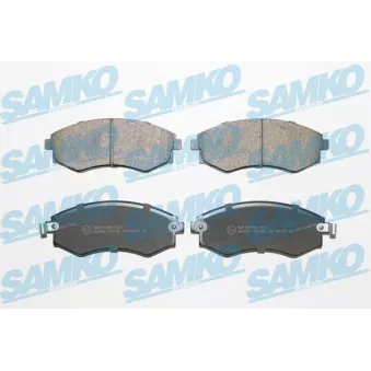 Jeu de 4 plaquettes de frein avant SAMKO