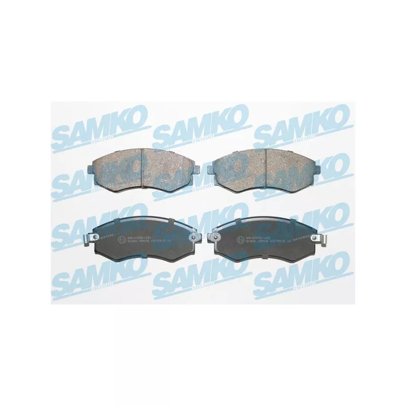 Jeu de 4 plaquettes de frein avant SAMKO 5SP640