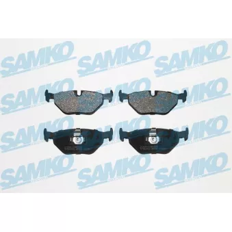 Jeu de 4 plaquettes de frein arrière SAMKO